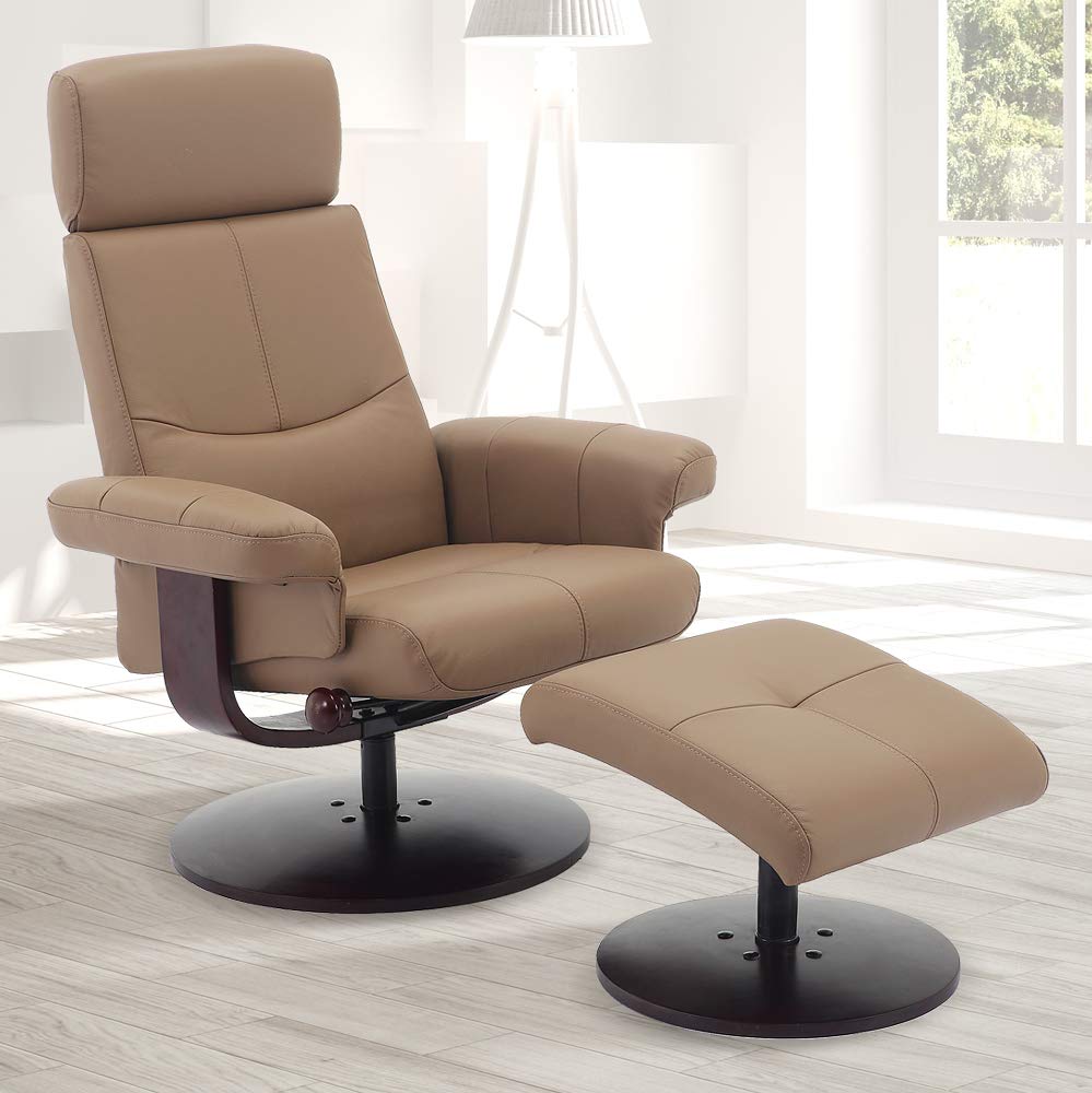 Mac Motion Roma Manual Recliner, Camel Polyurethane